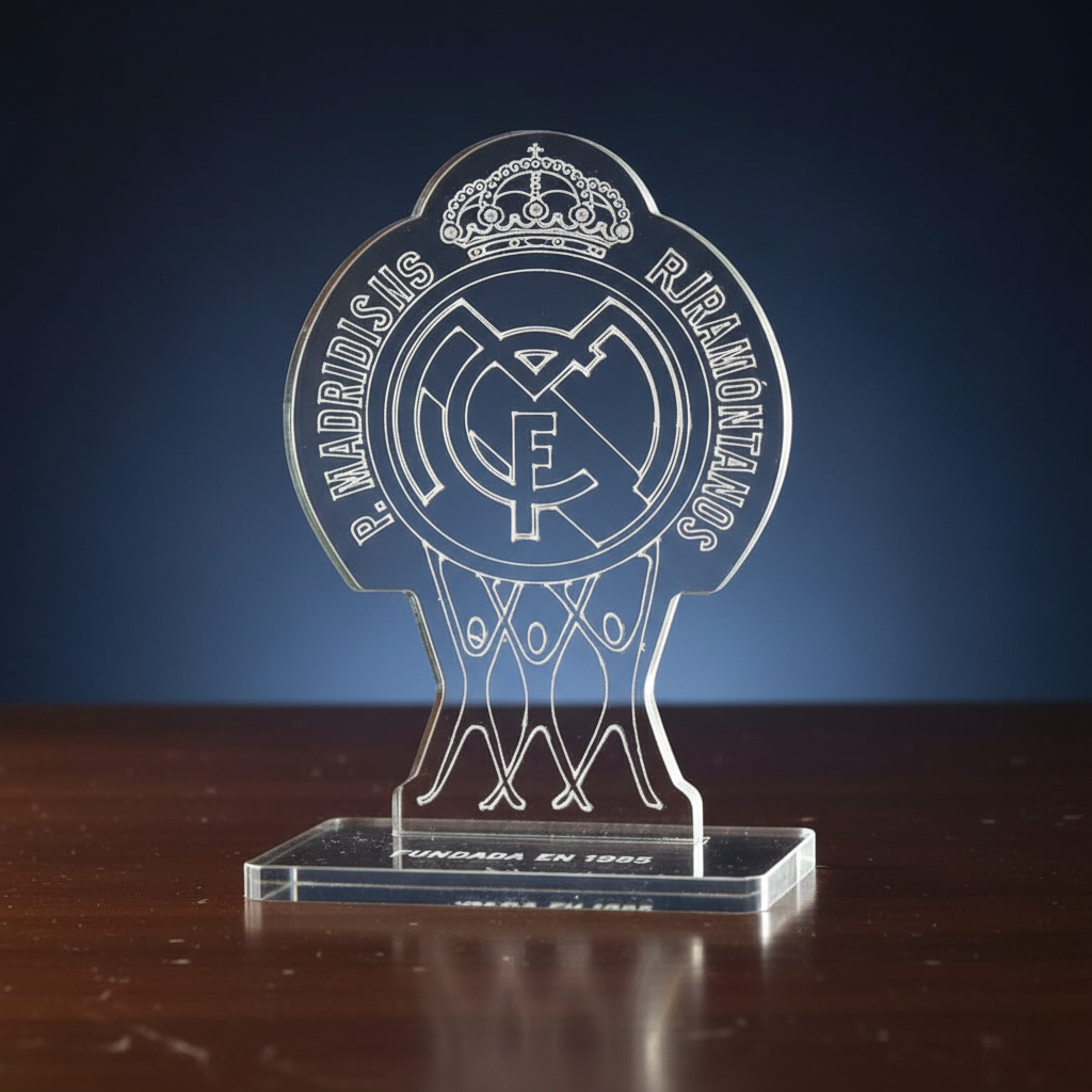 Trofeo metacrilato Real Madrid trofeo real madrid